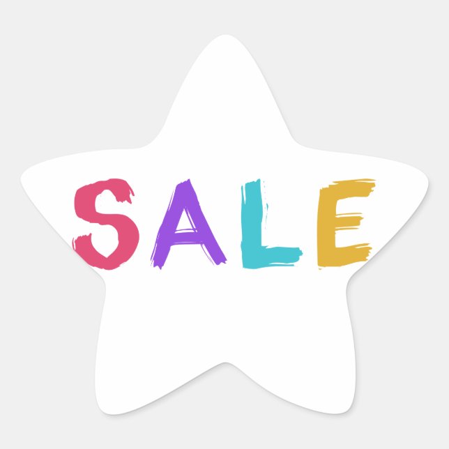 Pegatina En Forma De Estrella Venta (Anverso)