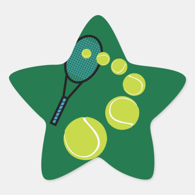 Pegatina En Forma De Estrella VENTILADOR DE tenis SLICE SERVER (Anverso)