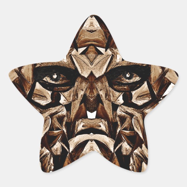 Pegatina En Forma De Estrella Ver y creer_ (Anverso)