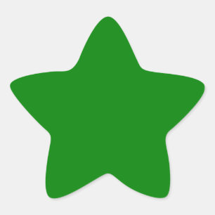 Pegatina En Forma De Estrella Verde