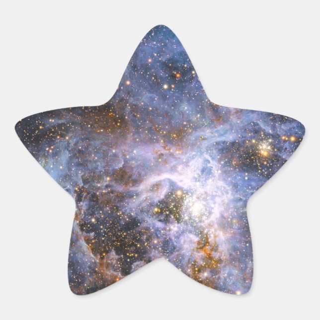 Pegatina En Forma De Estrella VFTS 682 en la gran nube magelánica (Anverso)