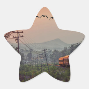 Pegatina En Forma De Estrella Viajar