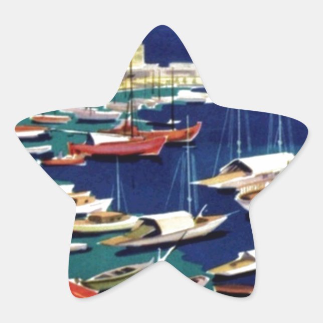 Pegatina En Forma De Estrella Viajes de época Atenas Grecia (Anverso)