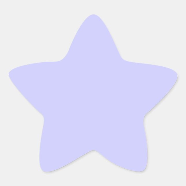Pegatina En Forma De Estrella Violeta pálido (Anverso)