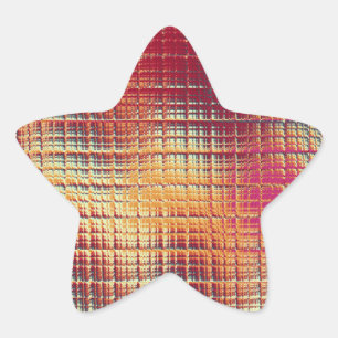 Pegatina En Forma De Estrella Vitral