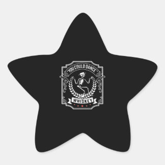 Pegatina En Forma De Estrella Whiskey Lover | Podría Bailar Whiskey