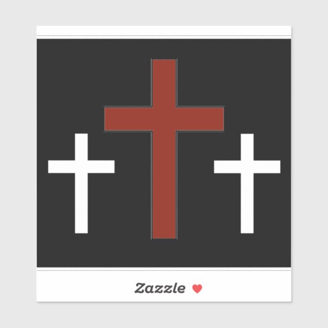 Pegatina En la cruz (Hoja)