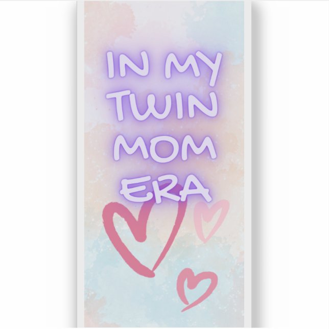 Pegatina En la era de mi mamá gemela (Anverso)