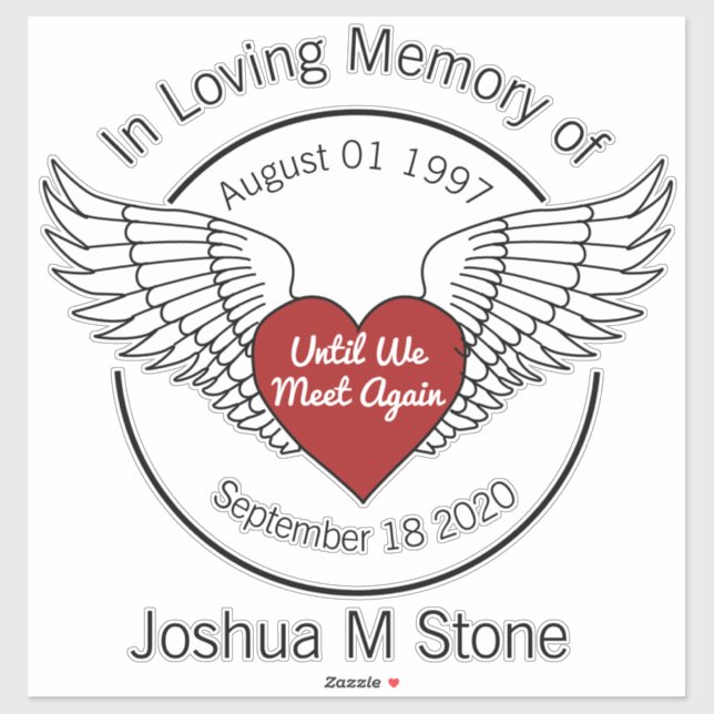 Pegatina En la memoria amorosa de (Hoja)