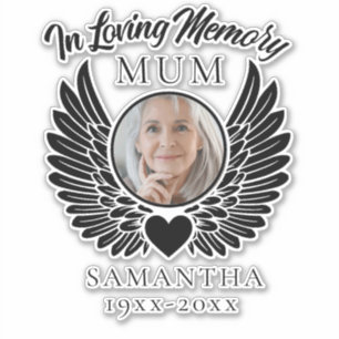 Pegatina En Mamá de memoria amorosa Personalizado calcomaní