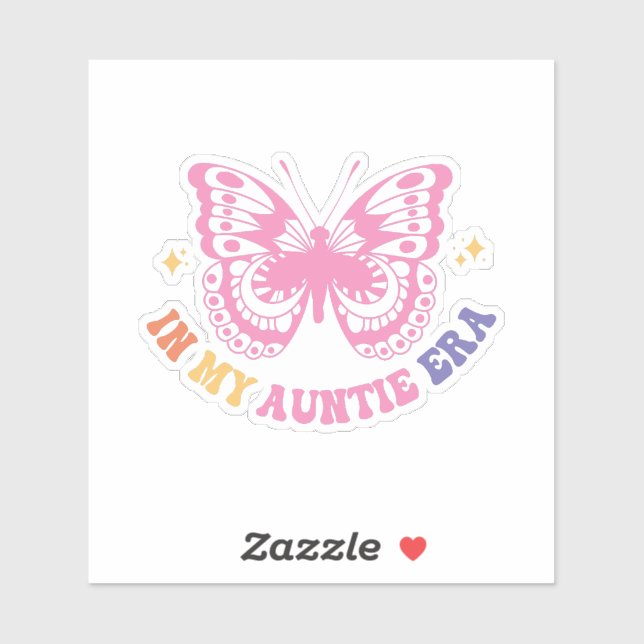 Pegatina En mi era de la tía (Hoja)