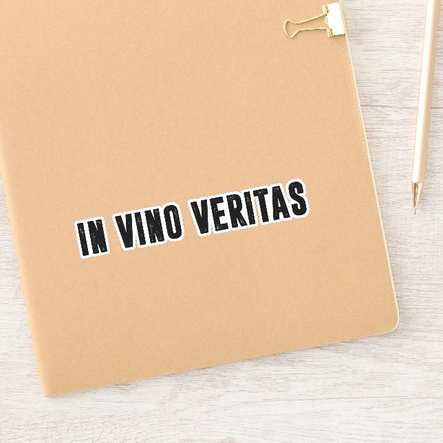 Pegatina en vino veritas (Cuaderno)