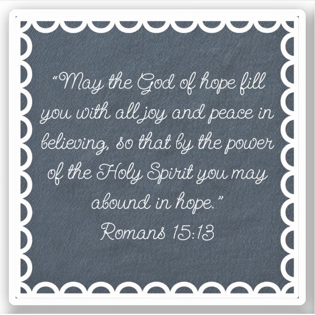 Pegatina Encaje de mezclilla Bibelot personalizable Verso c (Anverso)