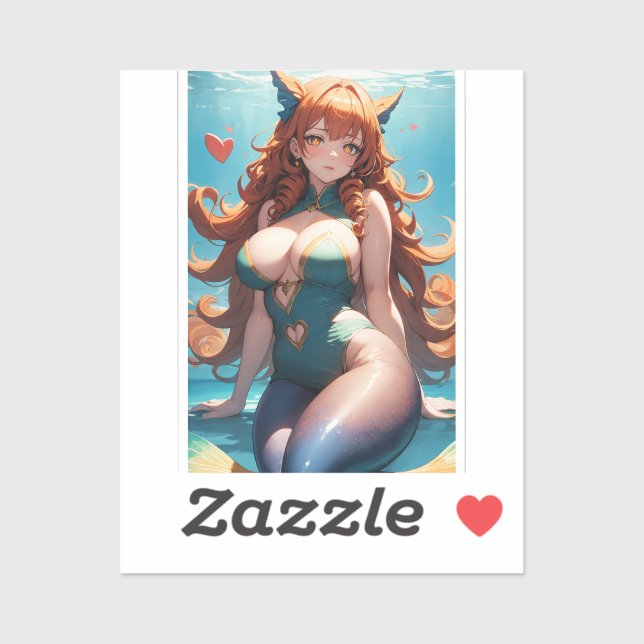 Pegatina Encantador de la marea dorada (Hoja)