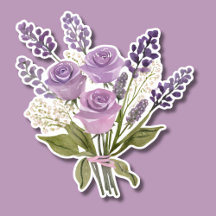 Encantadora Lavender Rose Bouquet impermeable