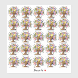 Pegatina Encantadoras mujeres afroamericanas