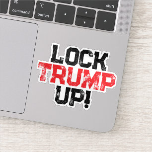 Pegatina Encerrar a Trump en la Cárcel Laptop Política