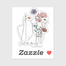 Pegatina Encontrar La Belleza En La Cita Inspiradora De Tod