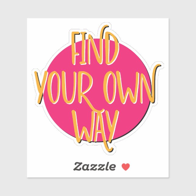 Pegatina Encuentra tu propio lema de 12 pasos (Hoja)