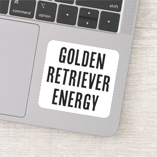 Pegatina Energía de recuperación de oro