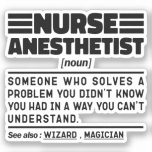 Pegatina Enfermera anestesista de Enfermería moderna divert