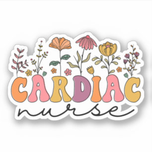 Pegatina Enfermera cardiaca CVICU Enfermera cardiovascular