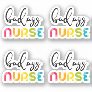 Pegatina Enfermera de Badass