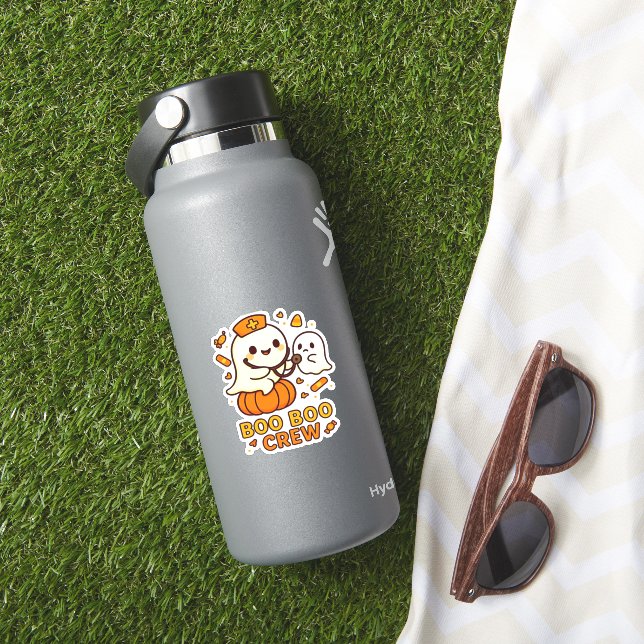 Pegatina Enfermera de Boo Boo Enfermera divertida fantasma  (HydroFlask Insitu)