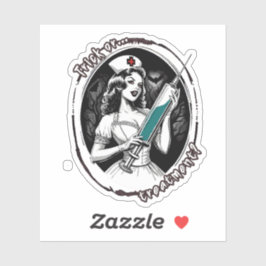 Pegatina Enfermera de Halloween