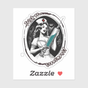 Pegatina Enfermera de Halloween