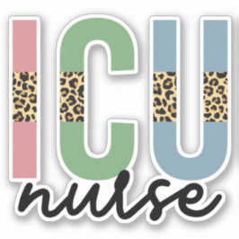 Pegatina Enfermera de la UCI Cheetah RN Enfermera regalos d