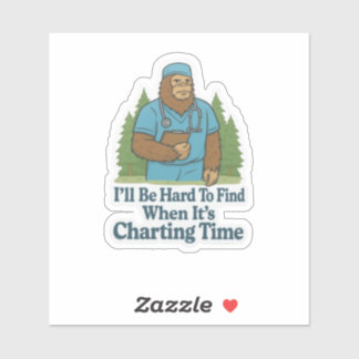 Pegatina Enfermera de pie grande