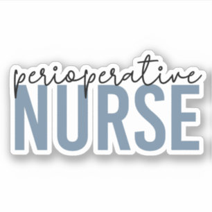 Pegatina Enfermera perioperatoria RN o enfermera