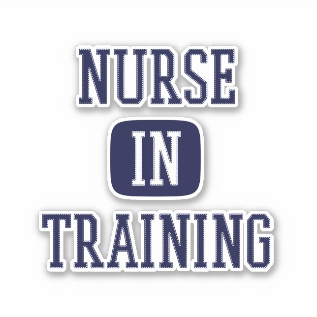 Pegatina Enfermeras En Formación En La Escuela De Enfermerí (Anverso)