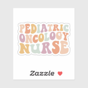 Pegatina ¡Enfermería de oncología pediátrica!
