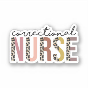 Pegatina Enfermero correccional, Enfermería correccional