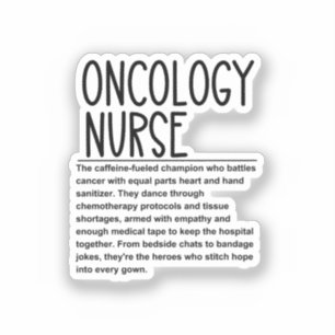 Pegatina Enfermero de oncología
