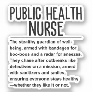 Pegatina Enfermero de salud pública