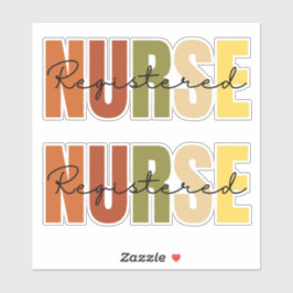 Pegatina Enfermero registrado