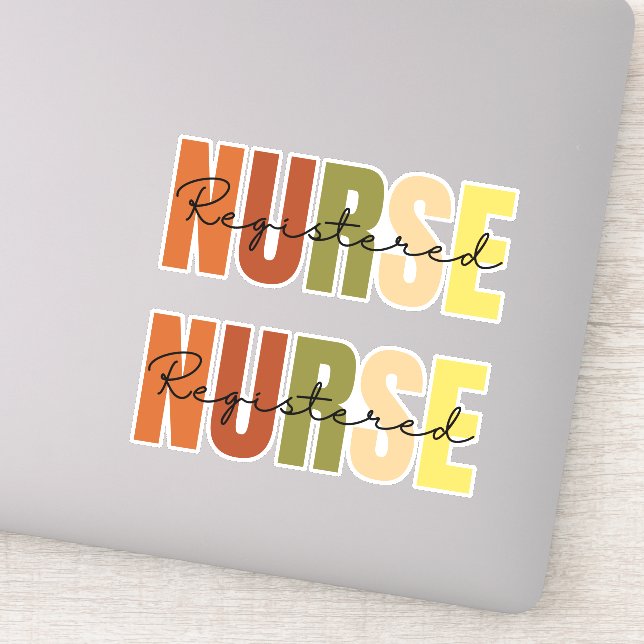 Pegatina Enfermero registrado (Detalle)