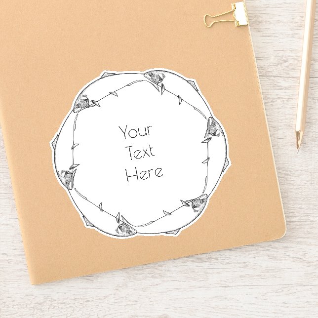 Pegatina Enfoque de peces (Cuaderno)