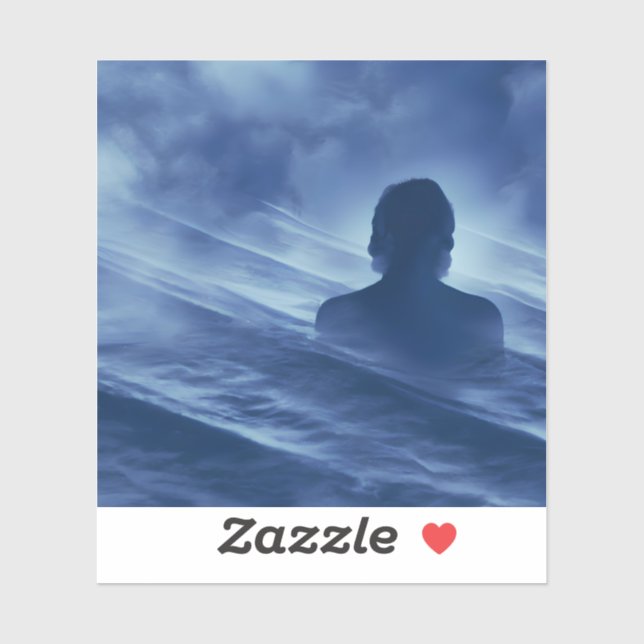 Pegatina Enfrentarlo solo (Hoja)