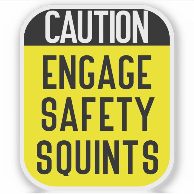 Pegatina engage Safety Squints (Anverso)