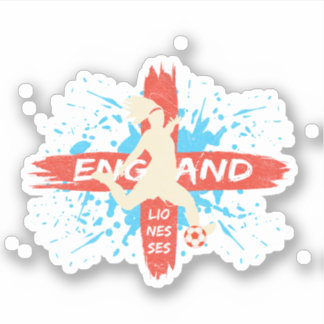 Pegatina England Lionesses - England Flag