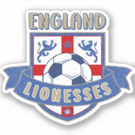 Pegatina England Lionesses Soccer Crest (#02) Sticker