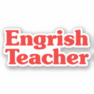 Pegatina Engrish Teacher