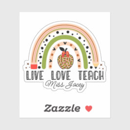 Pegatina Enseñanza de amor inspira agradecimiento a los pro