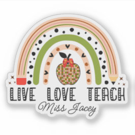 Pegatina Enseñanza de amor inspira agradecimiento a los pro