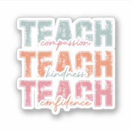 Pegatina Enseñar compasión Amabilidad Confianza
