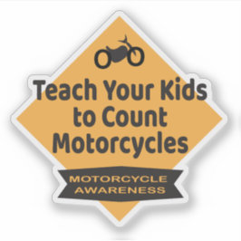 Pegatina Enseñe a sus hijos a contar la conciencia sobre la